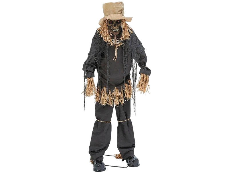 7 Ft. 6" Light-Up Lifting Skeleton Scarecrow
