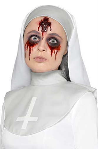Make-Up Fx ,Latex Cross Wound Scar,Red