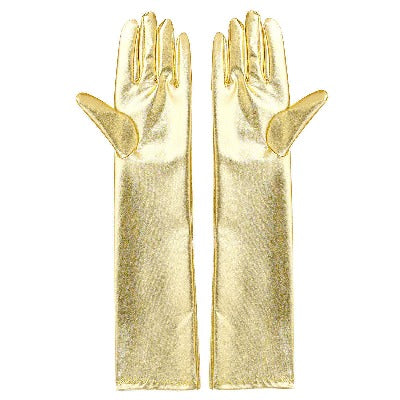 Gloves Gold Metallic