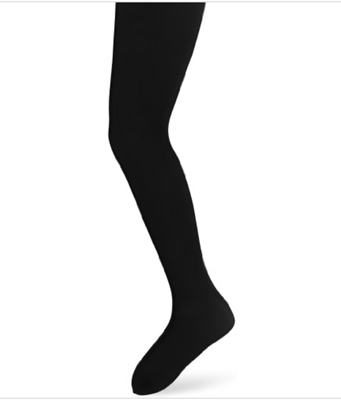 GIRLS OPAQUE BLACK TIGHTS