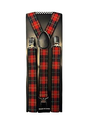 Red Plaid Susp