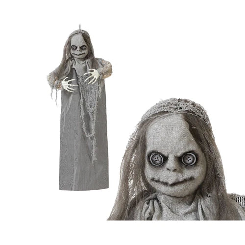 Hanging Gauze Girl Button Light Up Eyes 35.4