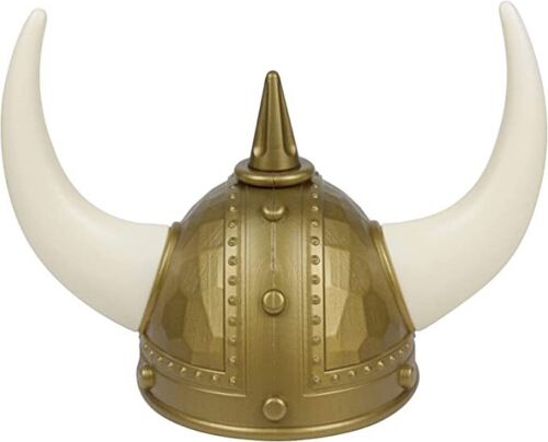 Adult Horned Gold Viking Helmet