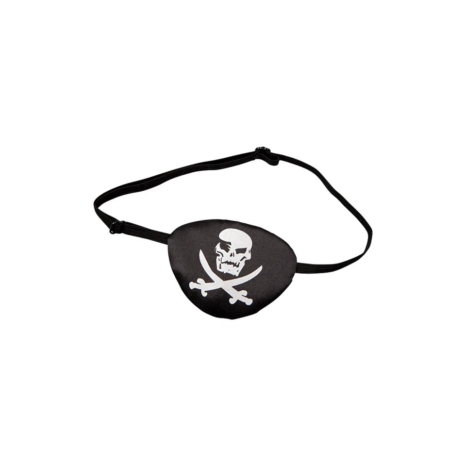 Satin Eyepatch with Skull