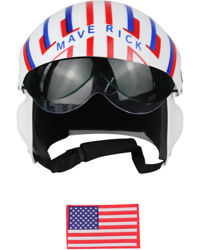 Adult's Air Force Combat Pilot Maverick White Helmet