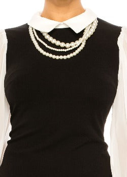 Dress Black /Off White - Shelby Palmer