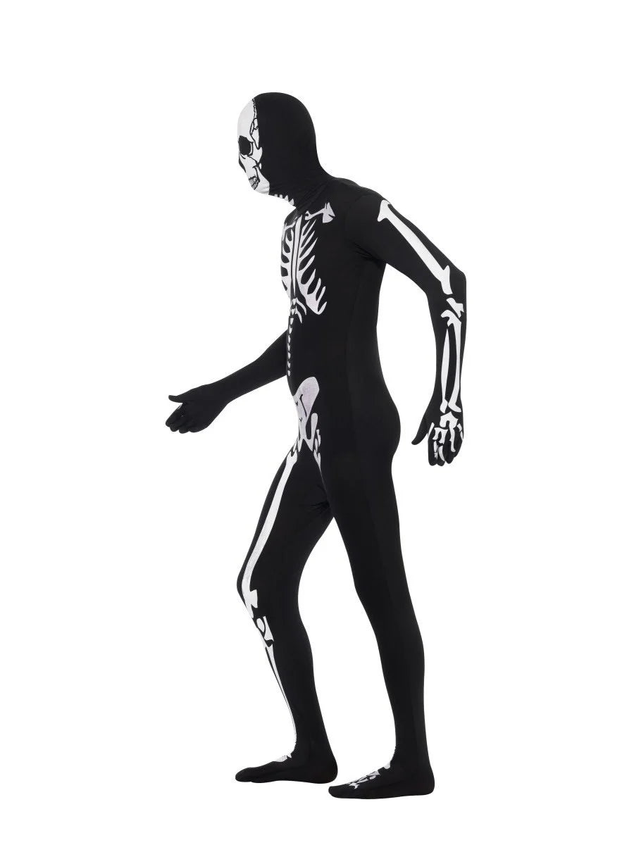 Skeleton Second Skin Costume, Black