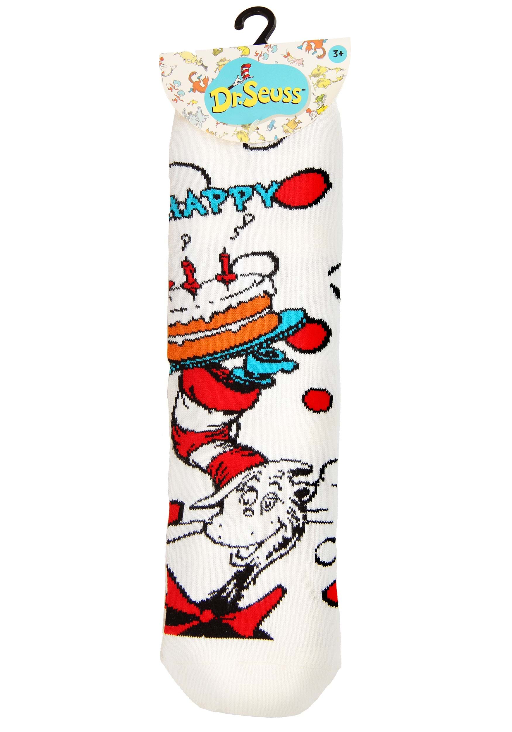 The Cat in the Hat Birthday Crew Socks for Kids