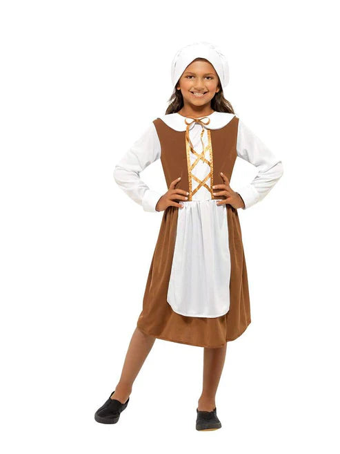 Tudor Girl Costume, Brown