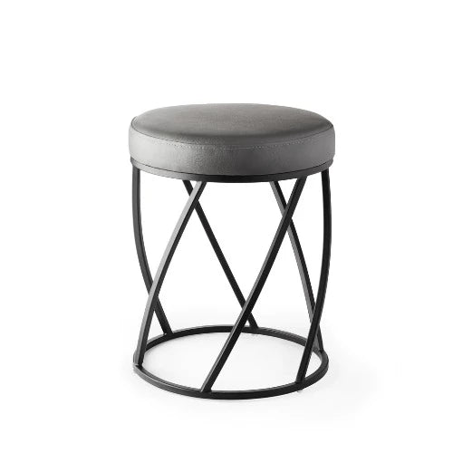 Twist Vanity Stool ( Black/Grey)
