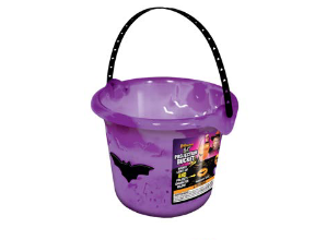 Halloween Translucent Bat LED Projection Bucket