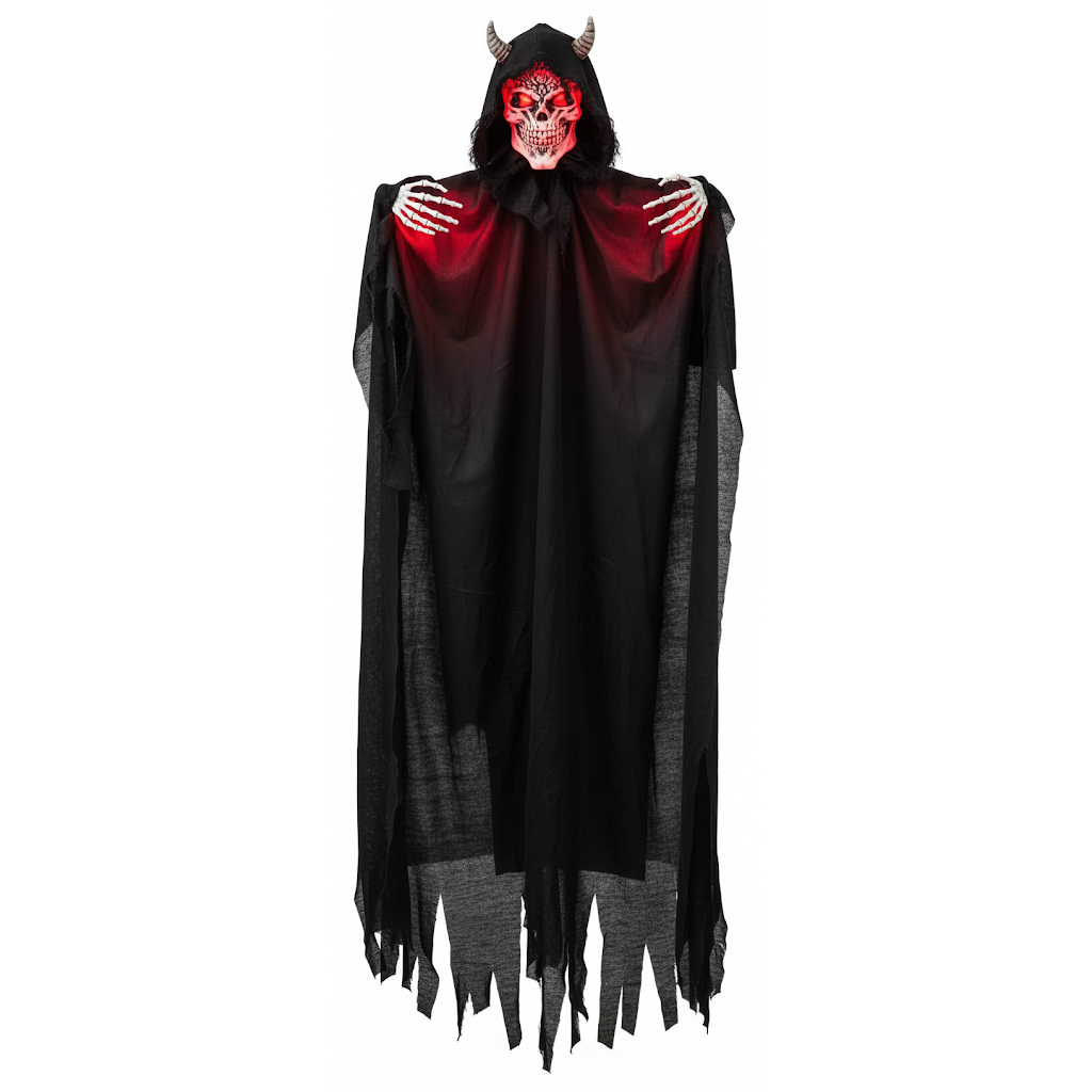 5 FT Light Up Hanging Devil w/Sickle