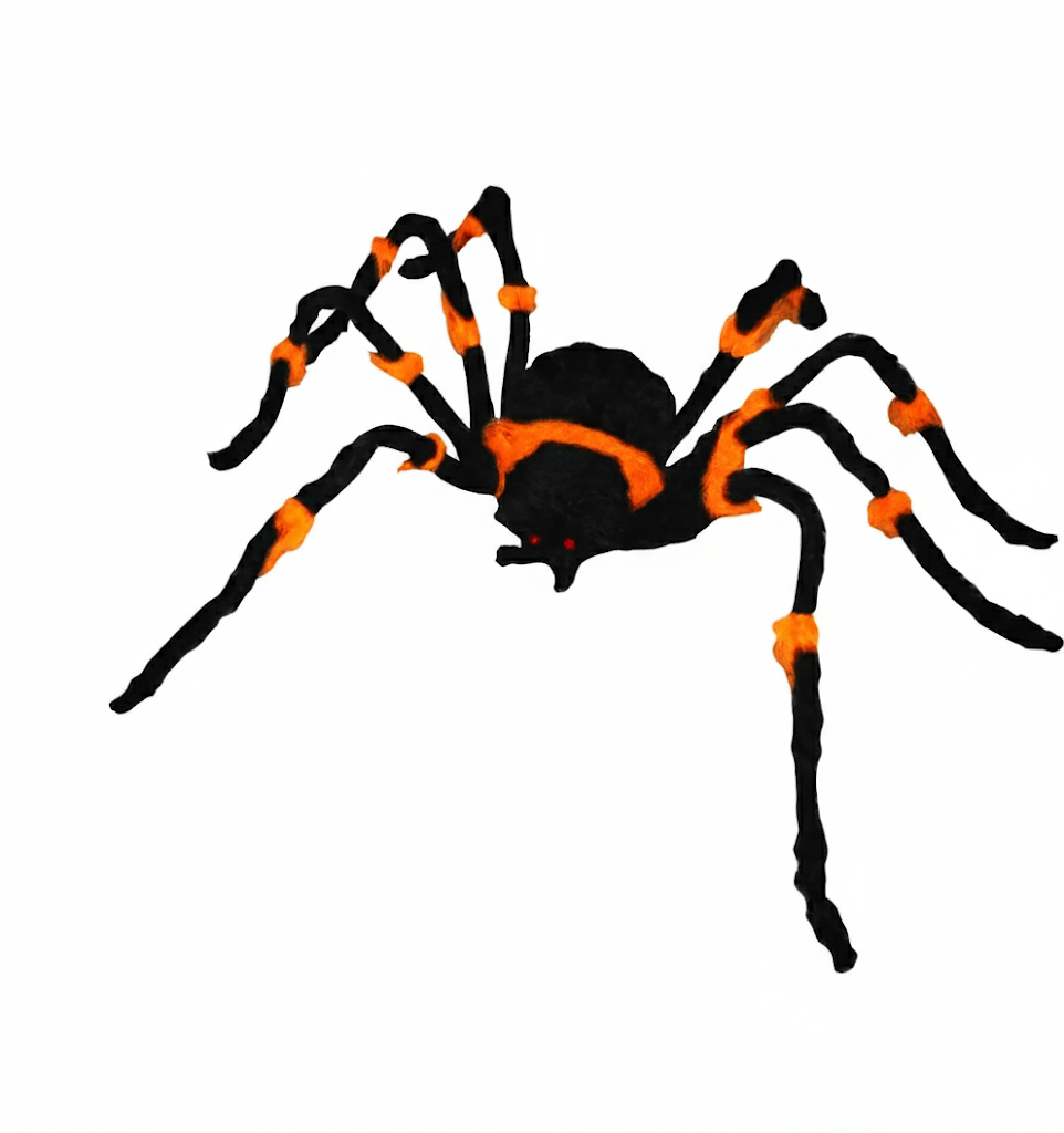48in Hairy Spider Orange