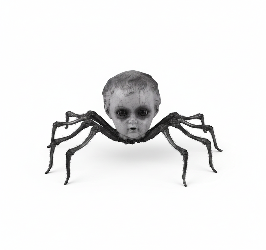 8" Creepy Spider Doll