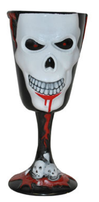 Goblet with Skull Glass