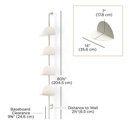 Solis Adjustable Standing Shelf Sand