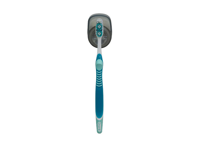 Suction Toothbrush Holder Grey
