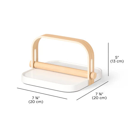 Bellwood Napkin Holder White / Natural