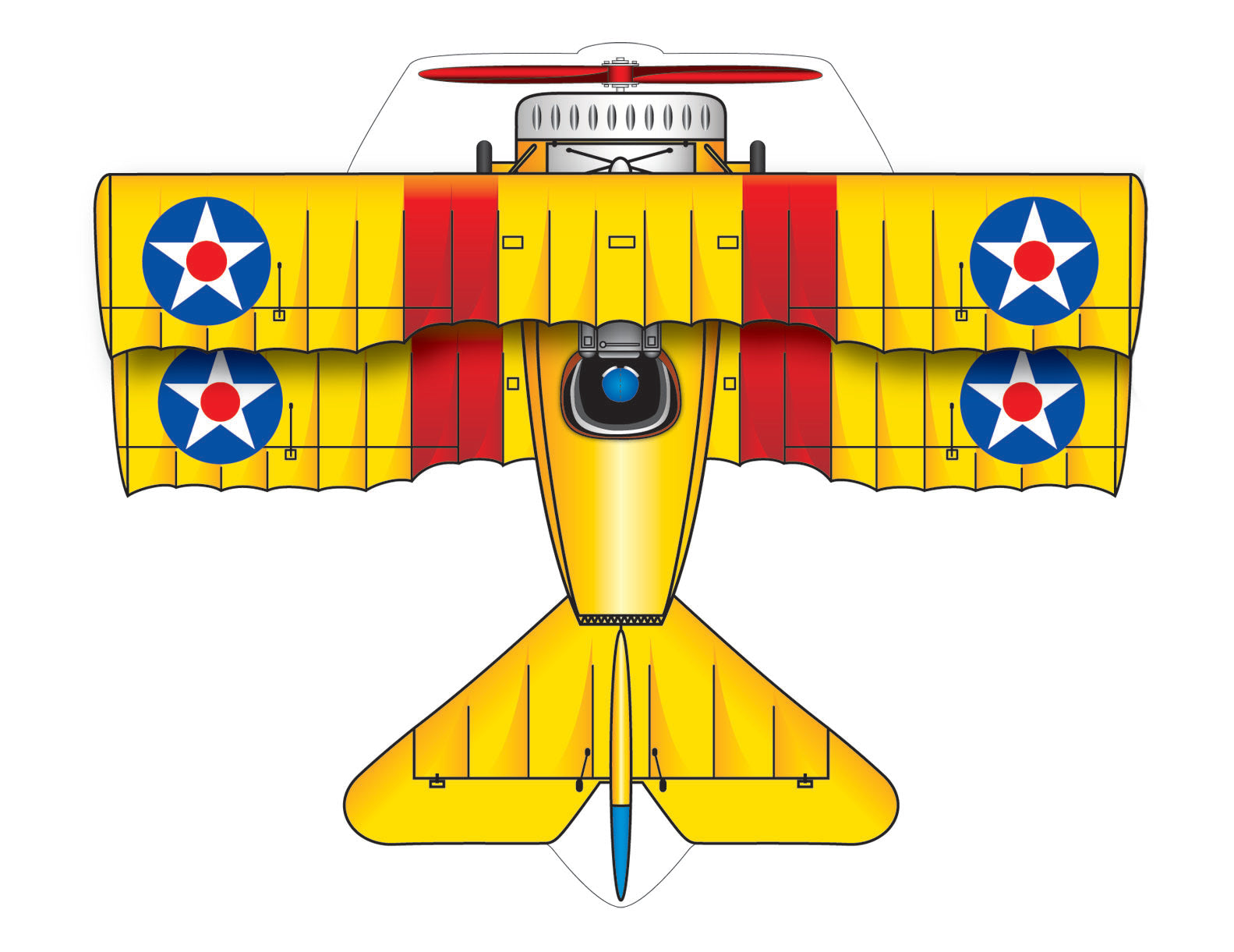 Microkite Kite Bi-Plane & Kite Red Baron Mini Kites , 2Pack