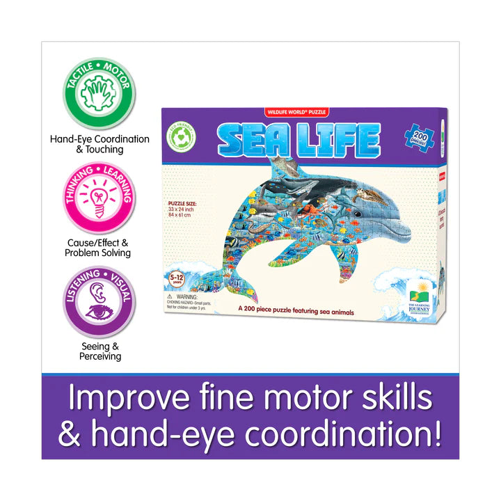 Wildlife World Puzzle - Sea Life: 200 Pcs