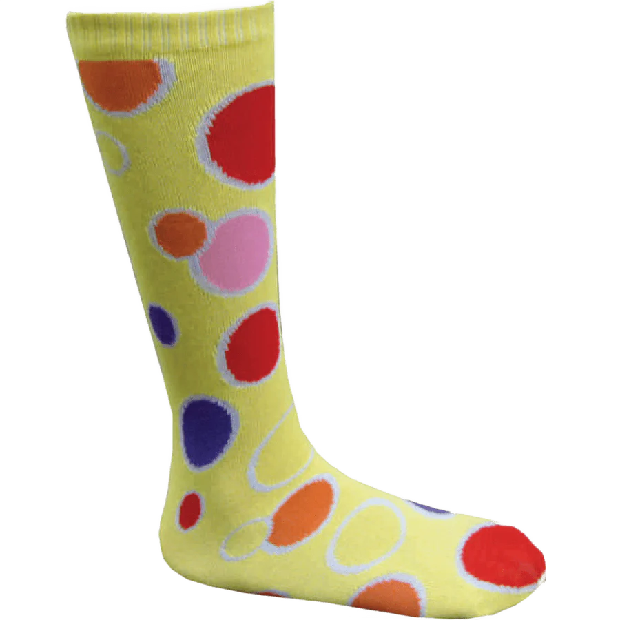 Yellow Polka Dots Socks - Adults