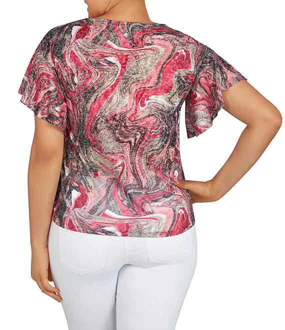 Blouse Black Multi - Ruby Rd