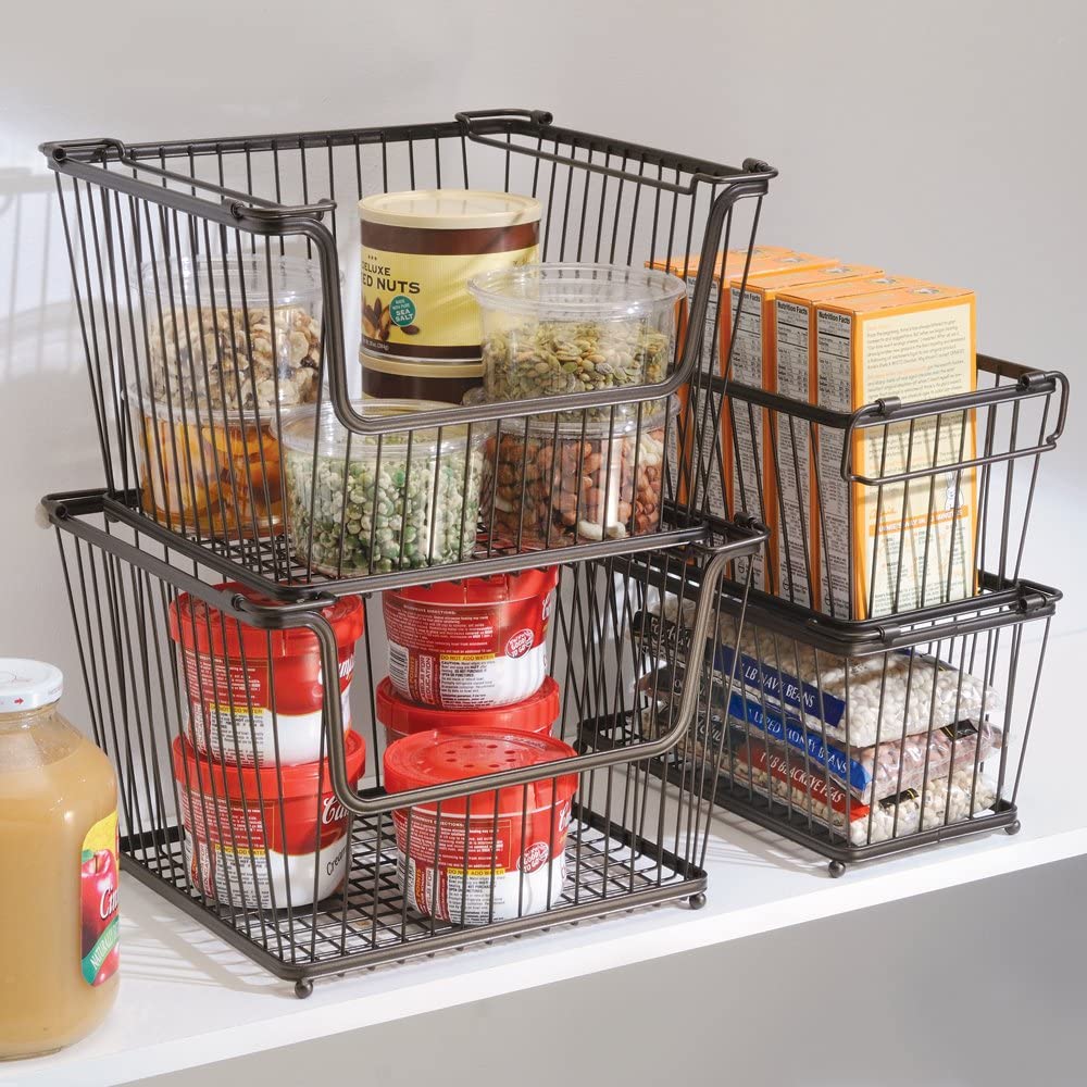 Large Stacking Basket Bronze