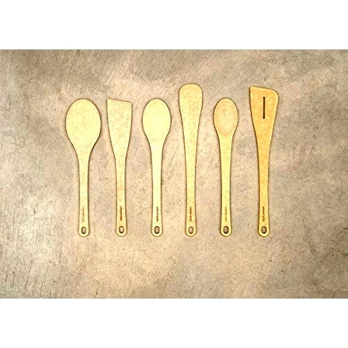 Wood fiber spoon