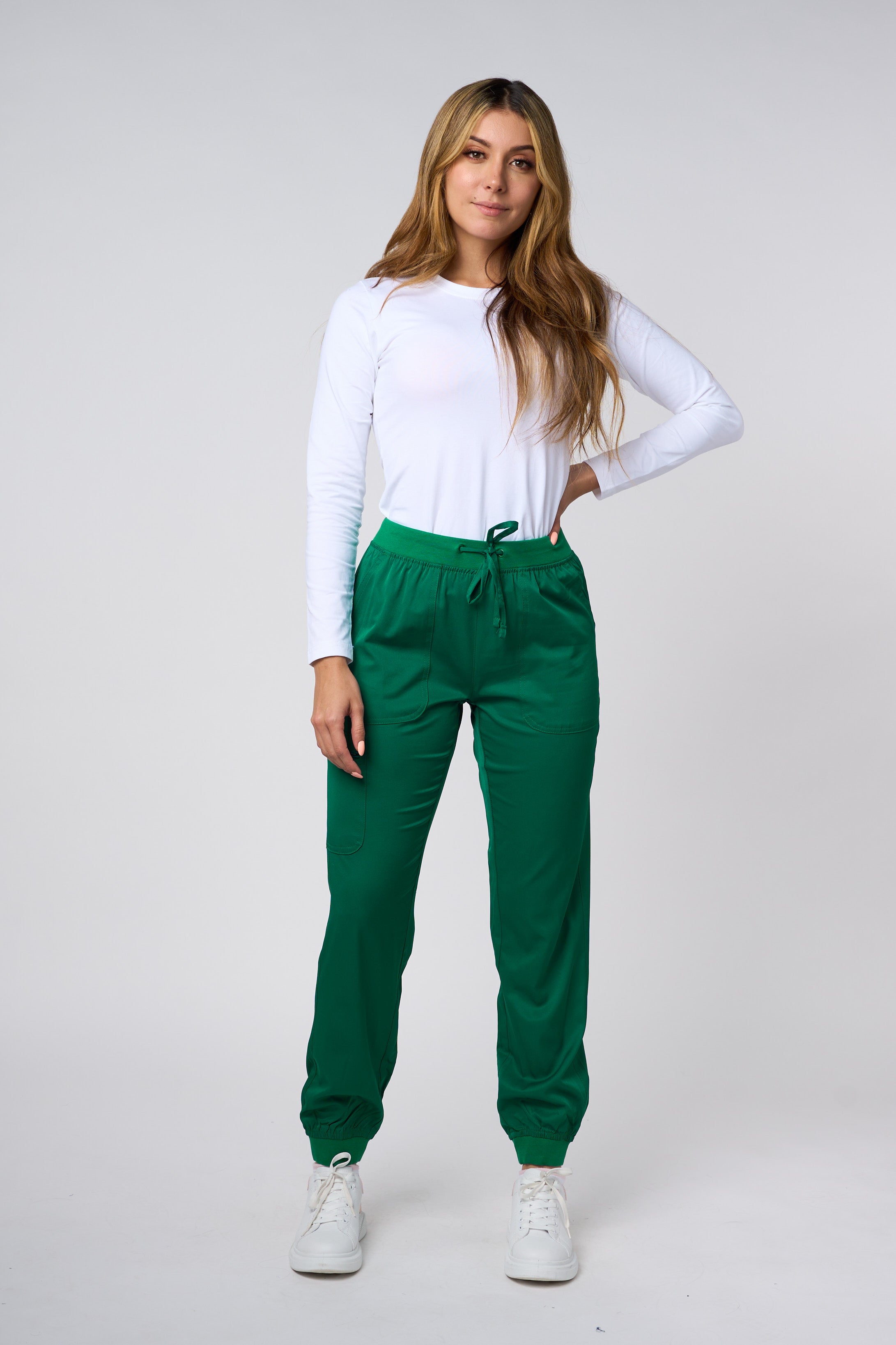 JOGGING PANTS 4 WAY STRETCH HUNTER GREEN