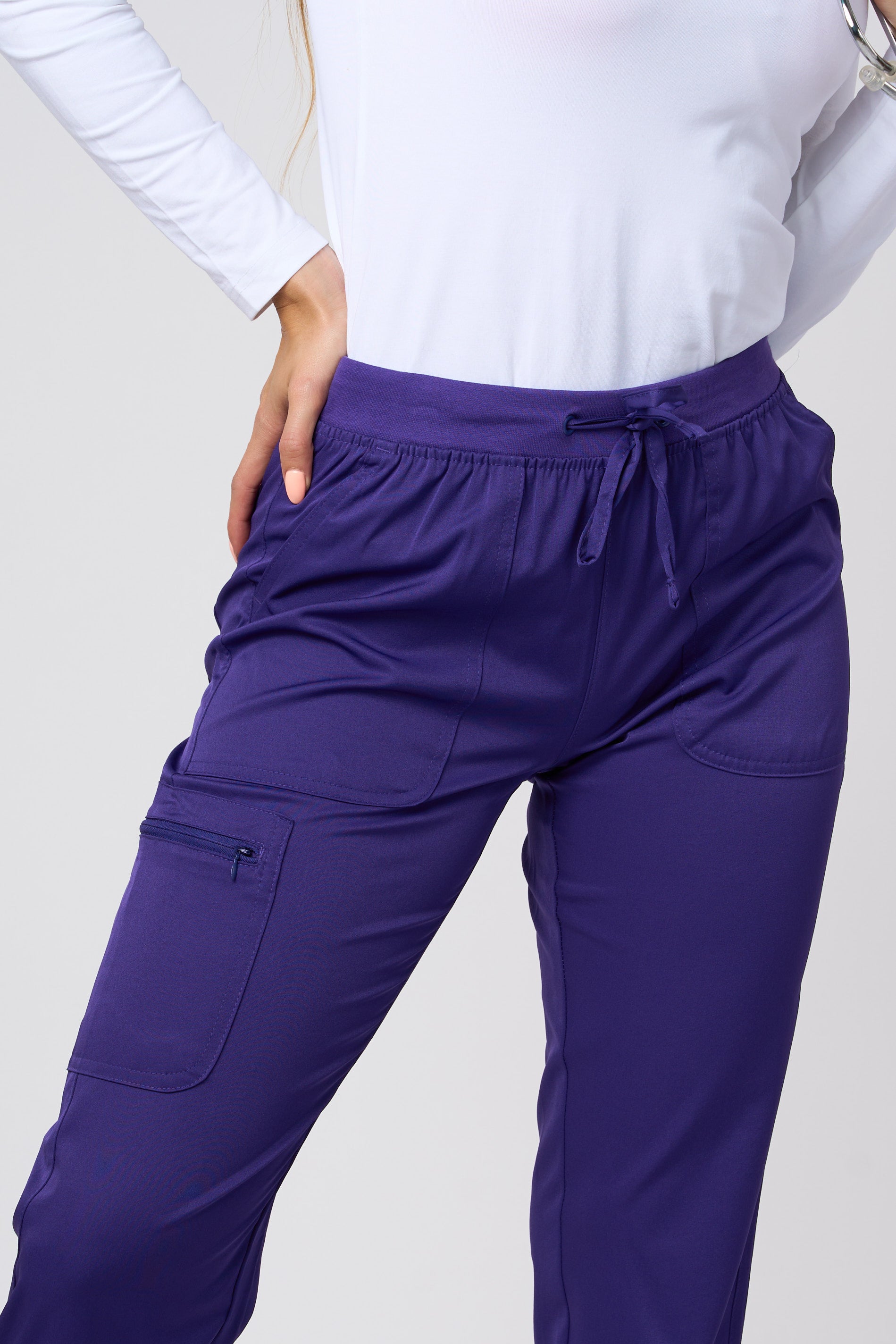 JOGGING PANTS 4 WAY STRETCH PURPLE