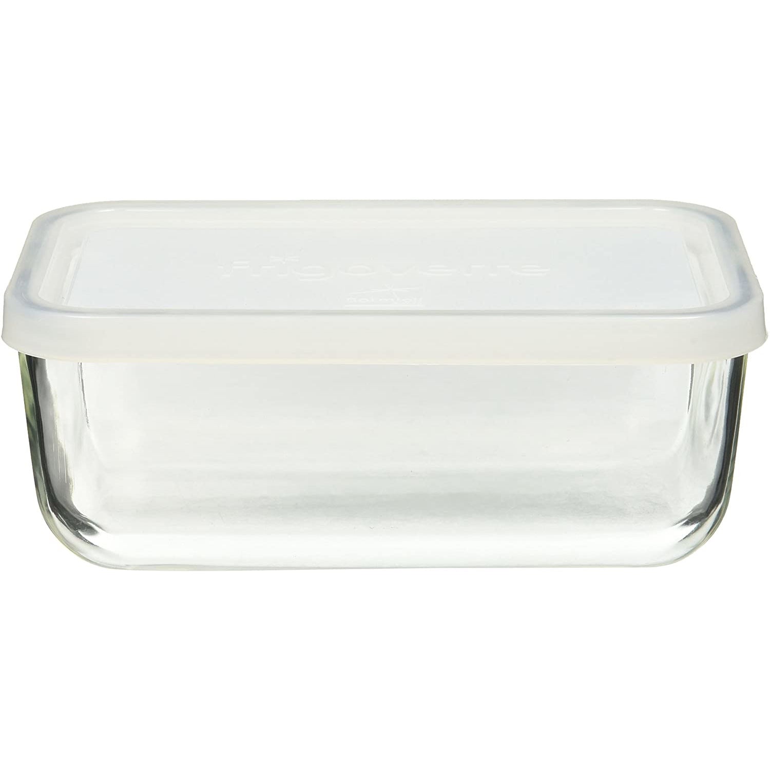 Frigoverre Rectangular Food Container with Frosted Lid Small