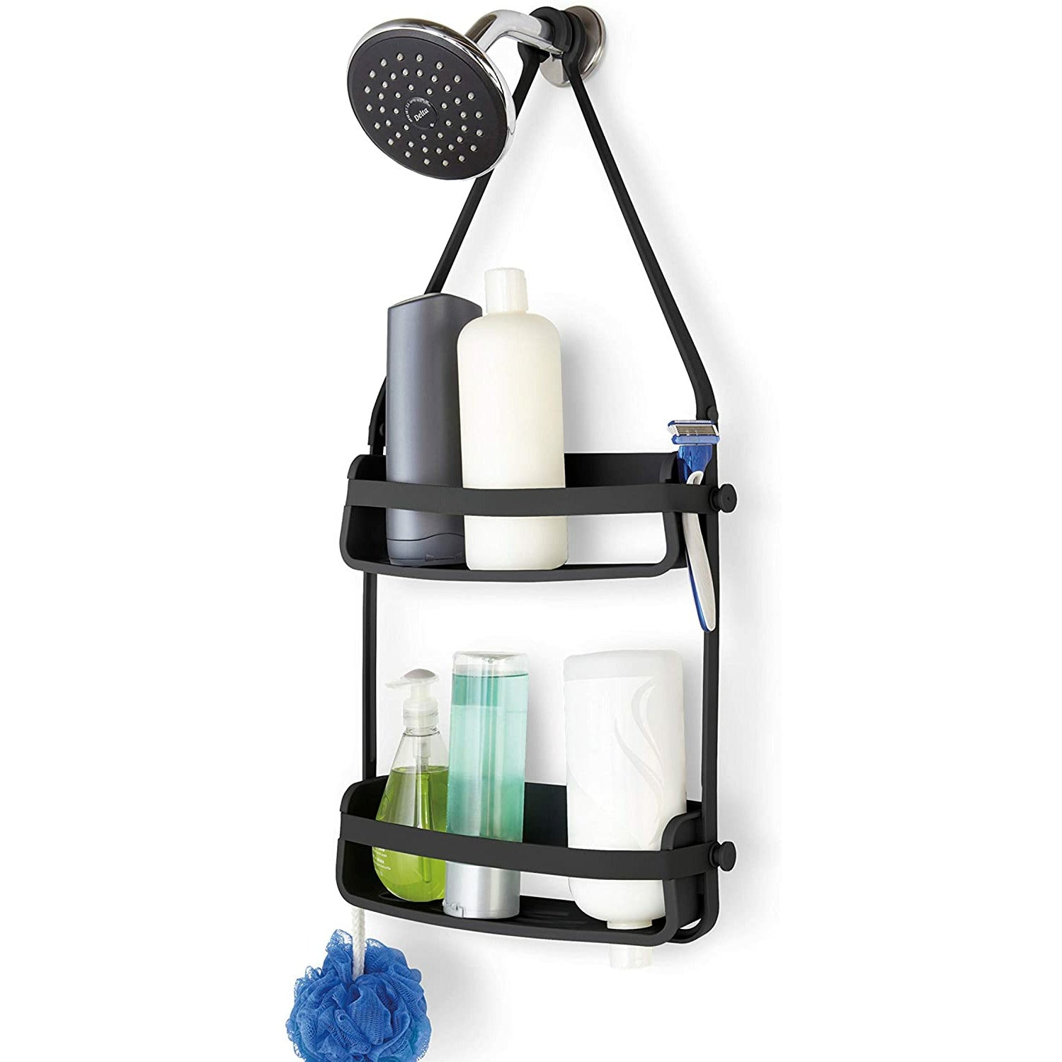 FLEX SHOWER CADDY BLACK