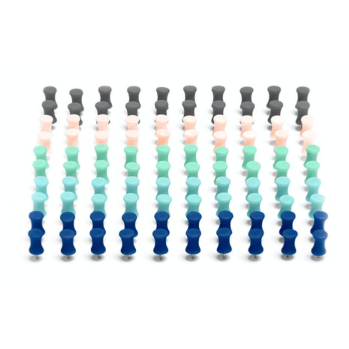100 Push Pins Assorted