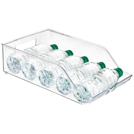 Clear Water Bottle Holder Fridge Bin