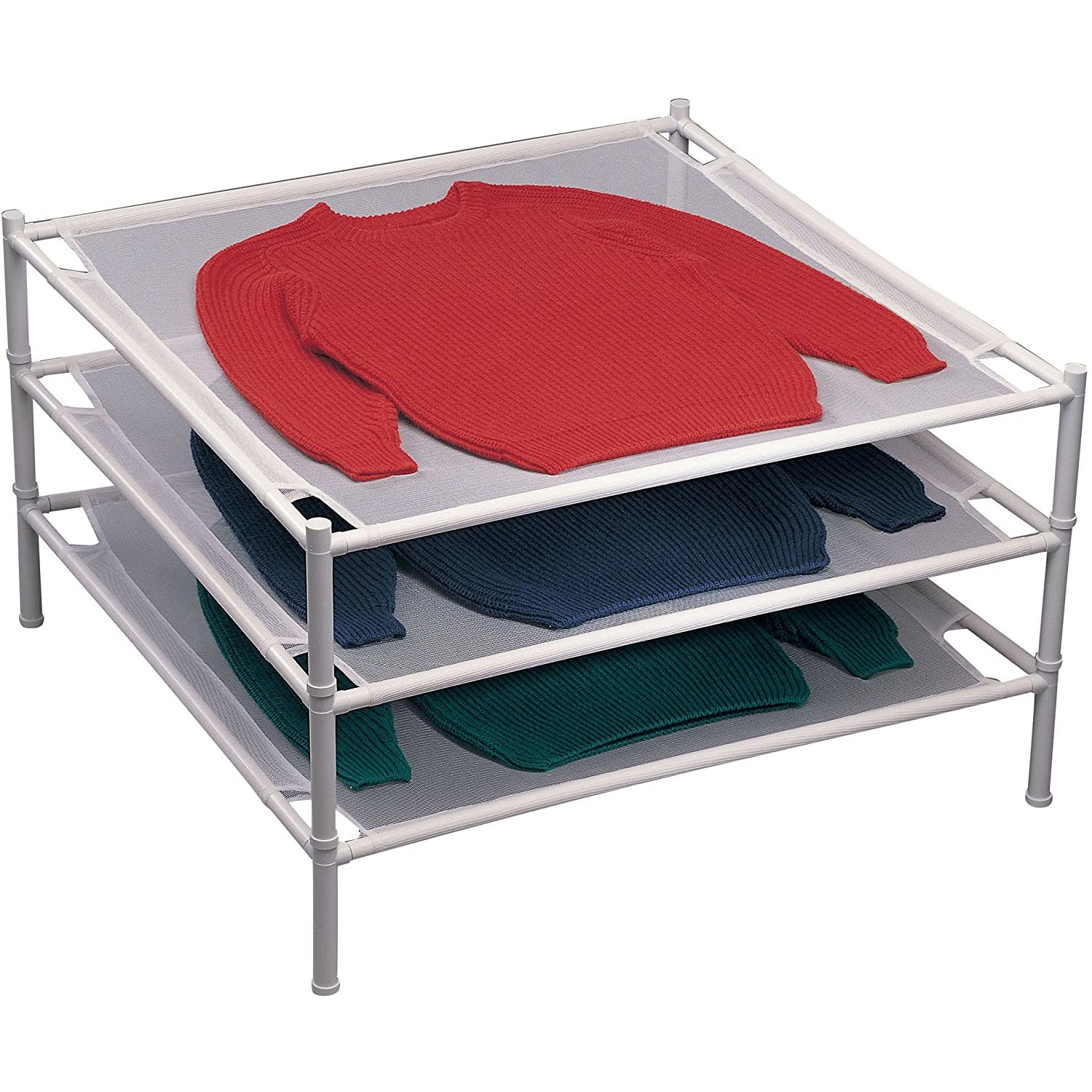 Stackable Mesh laundry Drying Rack White