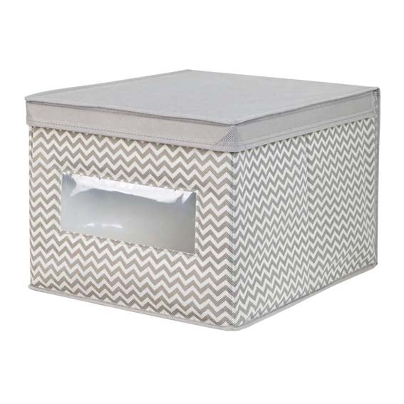 Large Storage Box - Taupe/Natural