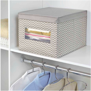 Large Storage Box - Taupe/Natural
