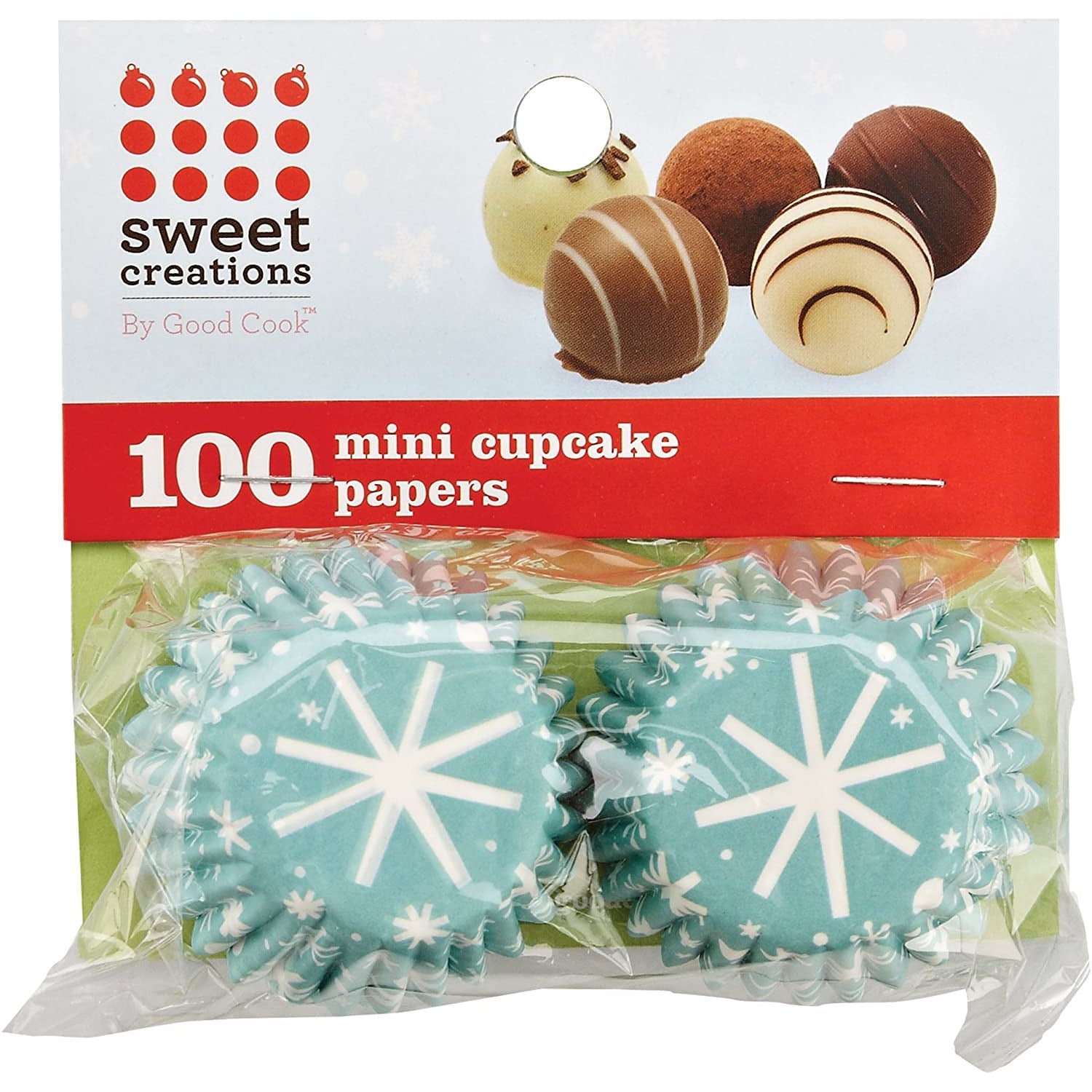 100 Count Christmas Mini cupcake papers