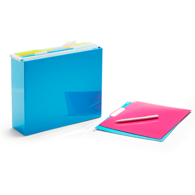 File Box Pool Blue 12.25" x 3.75" x 9.75"