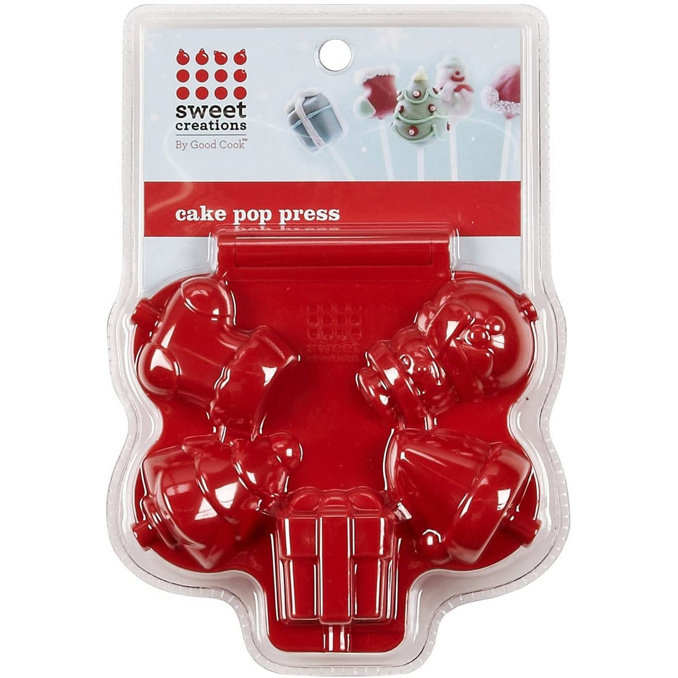 Christmas Cake Pop Press Mold Red