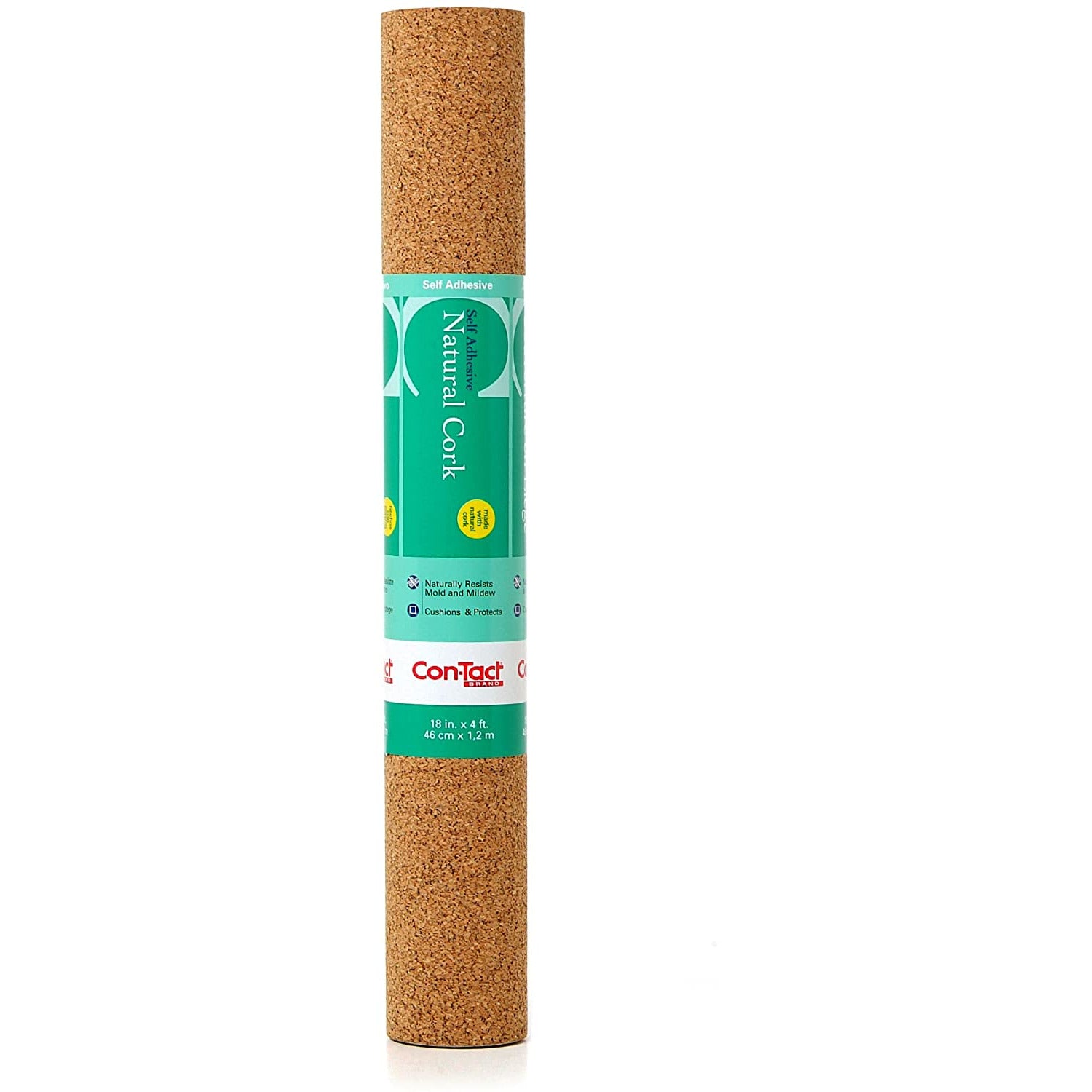 Brand Natural Cork Self-Adhesive Shelf Liner 18" x 4ft