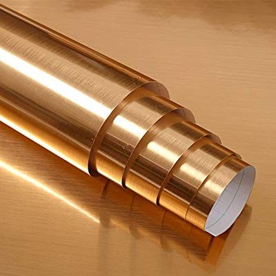 Creative Covering Self-Adhesive Shelf and Drawer Liner Brass 18" x 6 ft.