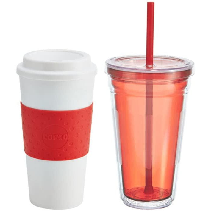Hot-and-Cold Double Wall Insulated Tumbler Red 16 oz