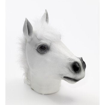 MASK DLX LATEX WHITE HORSE