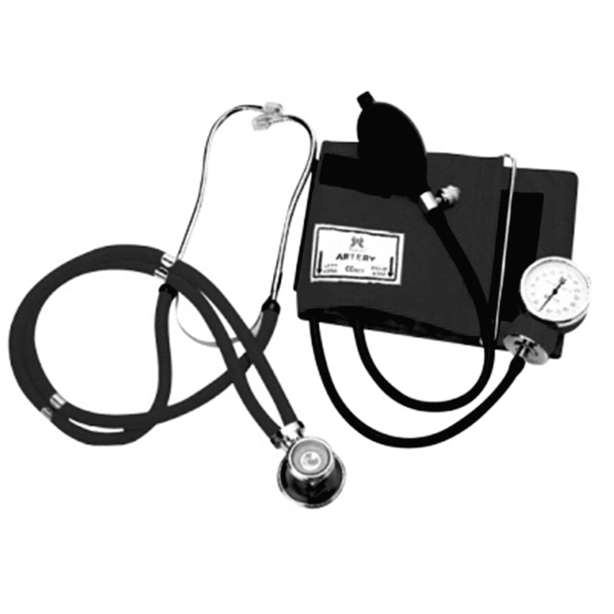 Blood Pressure & Sprague Rappaport Stethoscope Kit Black
