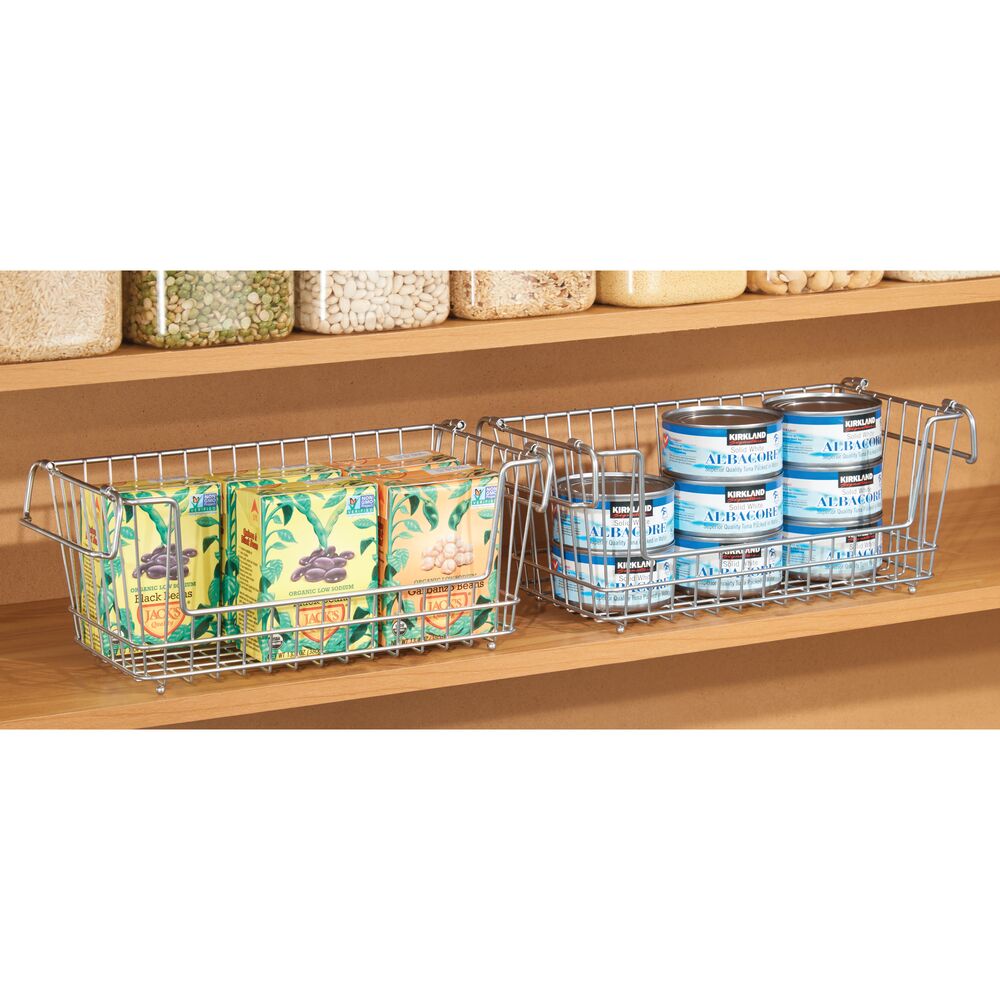 SMALL STACKING BASKET SILVER
