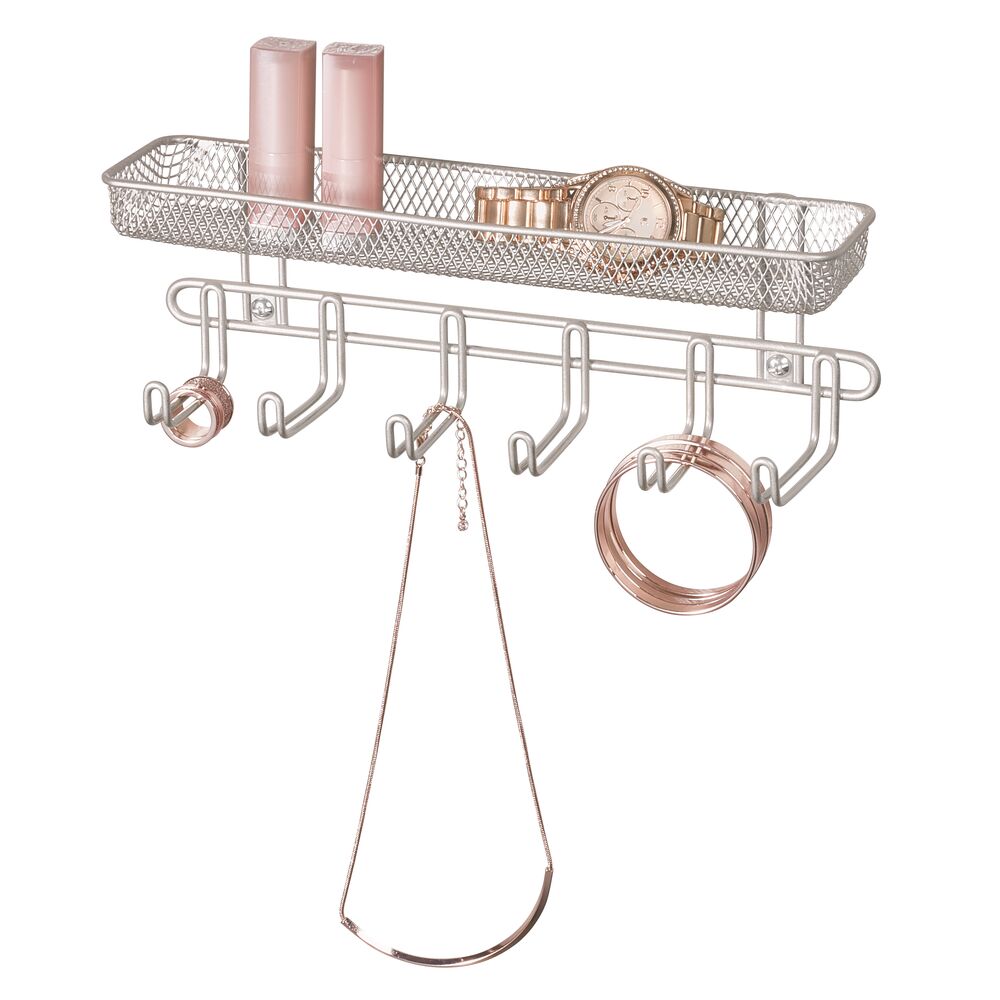 SATIN CLASSICO WALL MOUNT JEWELRY ORGANIZER - 11"