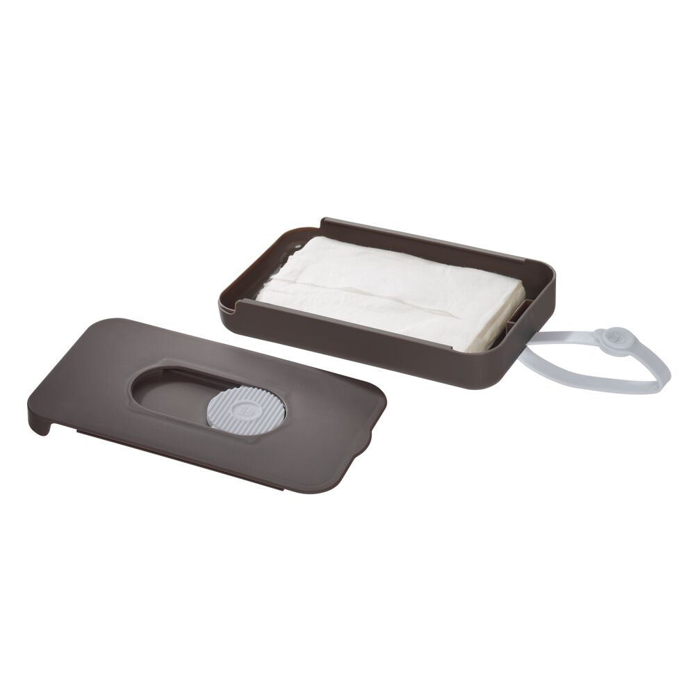 Wipes To-Go Clutch Charcoal with Gray Accents