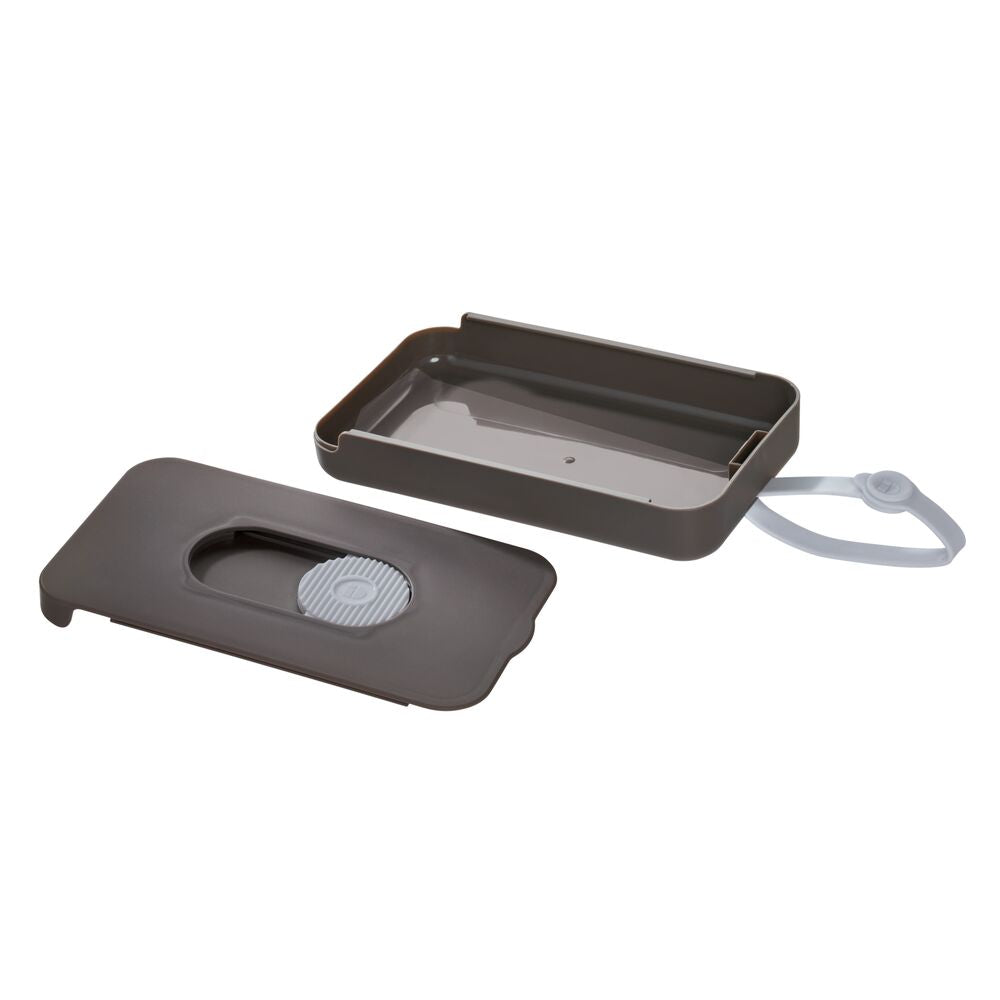 Wipes To-Go Clutch Charcoal with Gray Accents