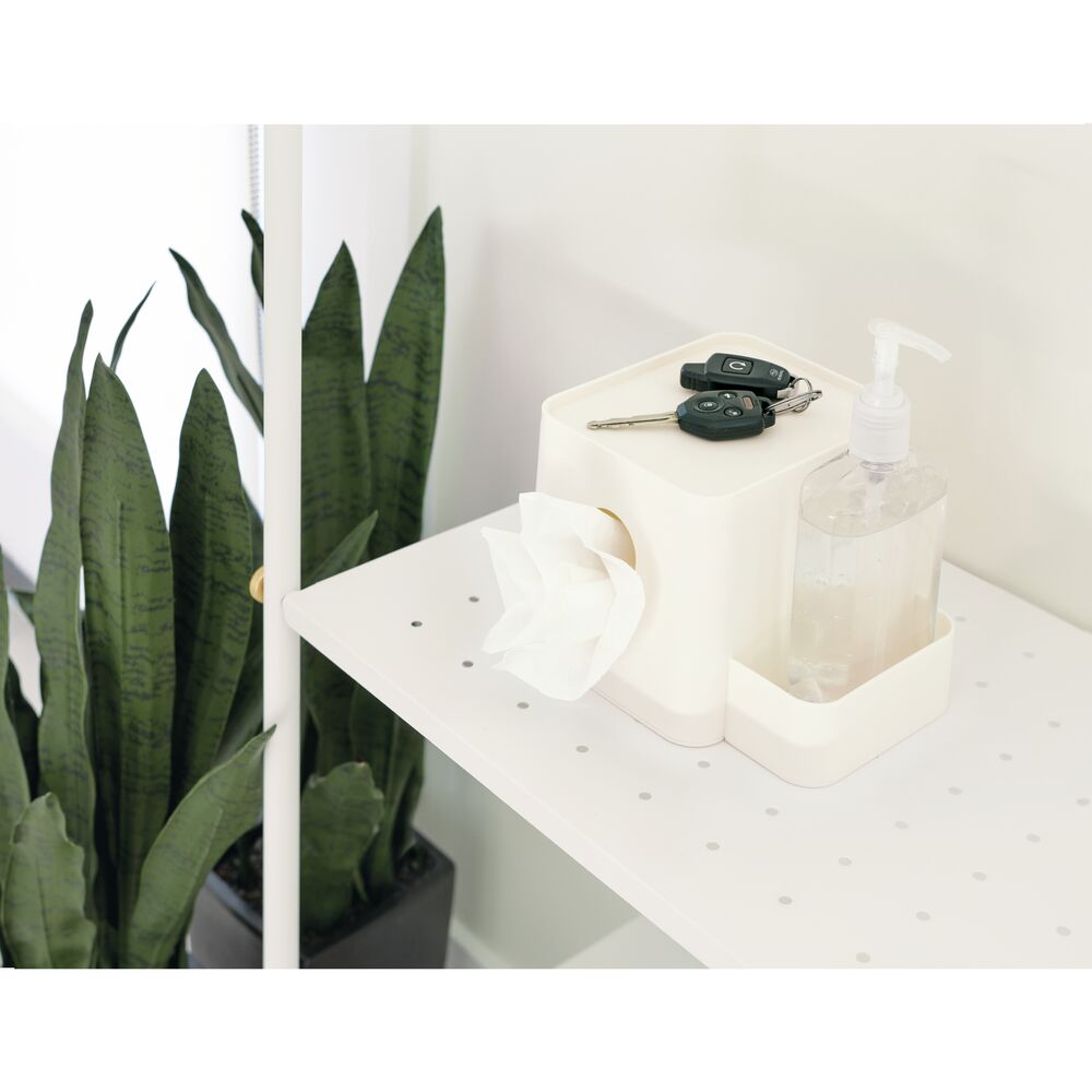Tissue Holder with Storage Caddy Coconut
